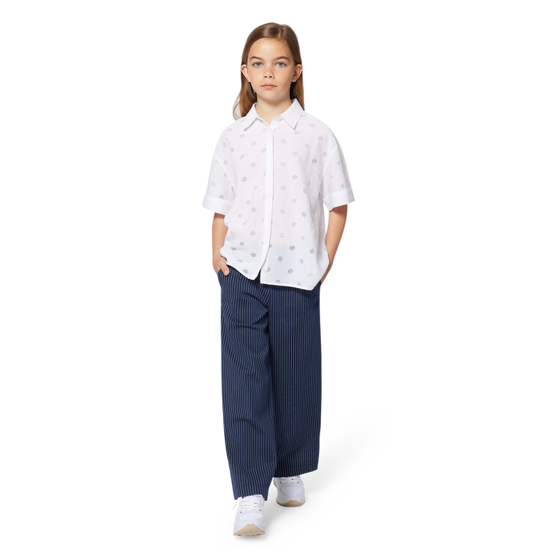 Baskets lacées bimatière BOSS 
                    FILLE