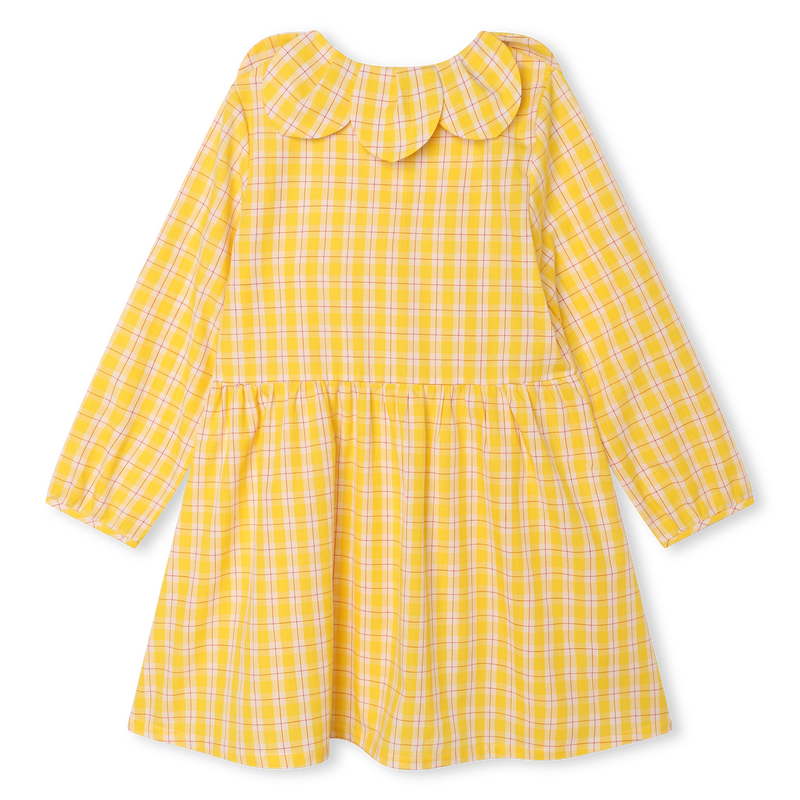 Robe en coton à col pétales KENZO KIDS 
                    FILLE