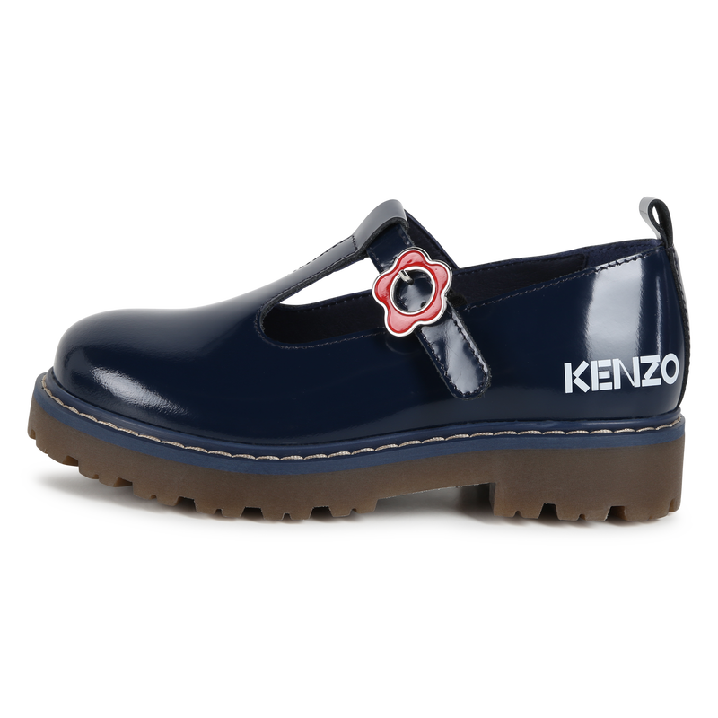 Ballerines en cuir avec boucle KENZO KIDS 
                        FILLE