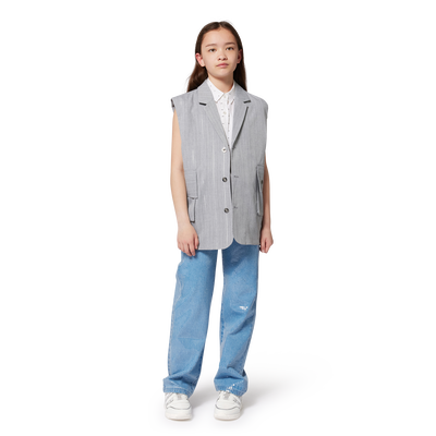 Veste sans manche &agrave; rayures DKNY FILLE