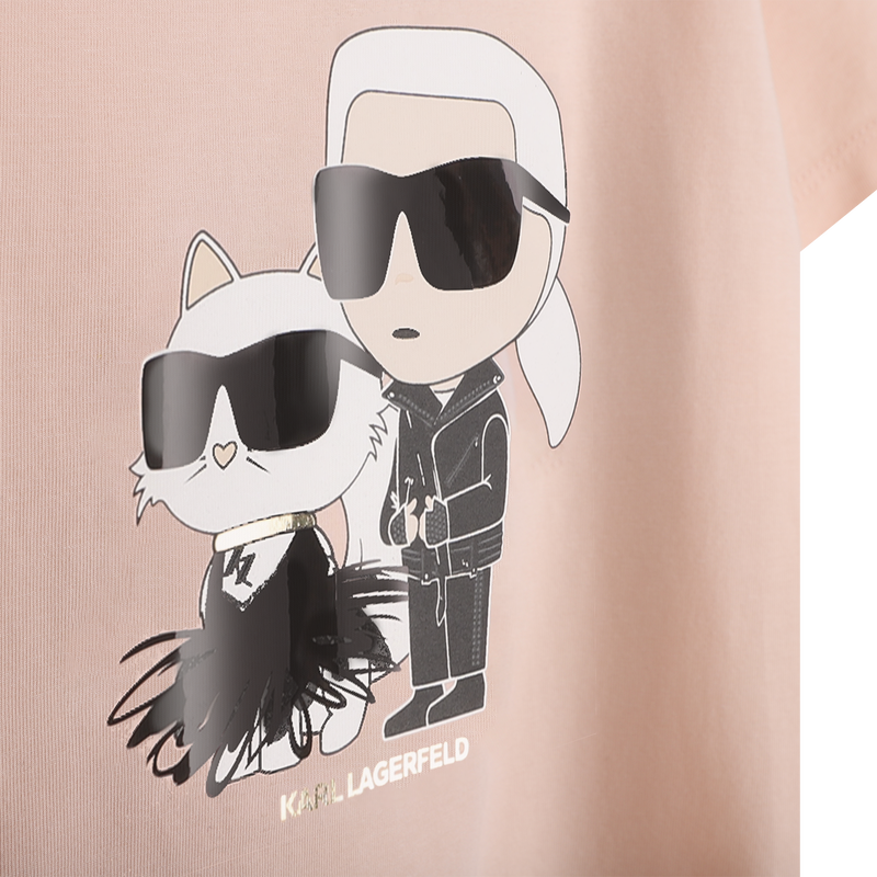 Tee-shirt manches courtes KARL LAGERFELD KIDS 
                        FILLE