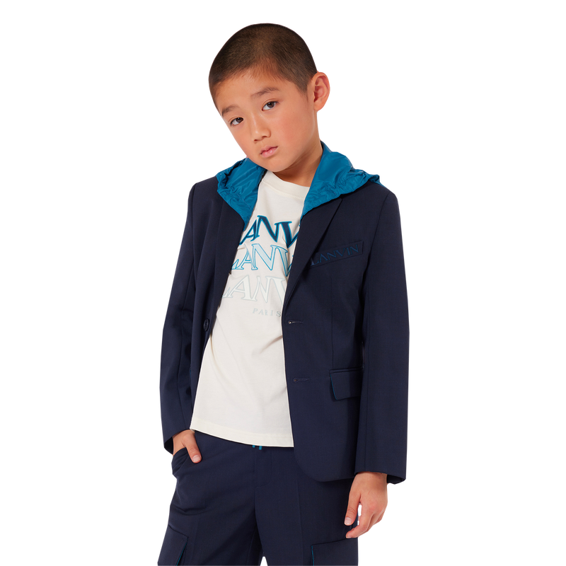 Veste de costume bi-matière