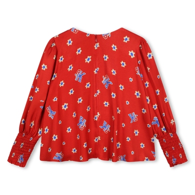 Blouse fluide imprimée KENZO KIDS FILLE