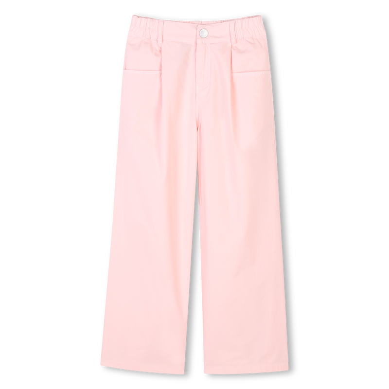 Pantalon &eacute;vas&eacute; en popeline KENZO KIDS 
                        FILLE