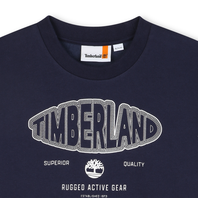 Sweat-shirt en molleton gratt&eacute; TIMBERLAND 
                        GARCON