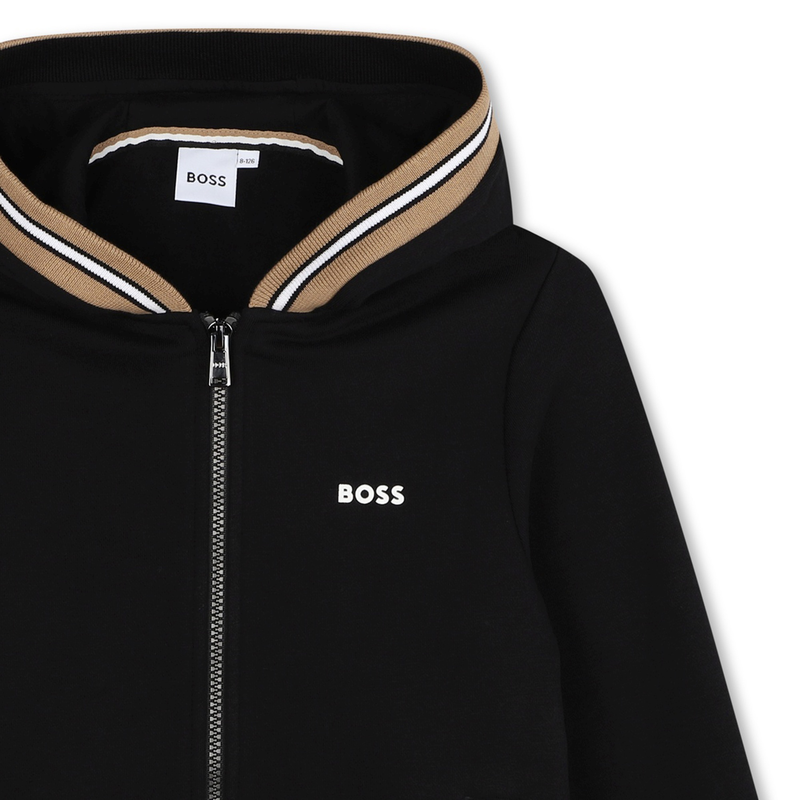 Cardigan zippé à capuche BOSS 
                    GARCON