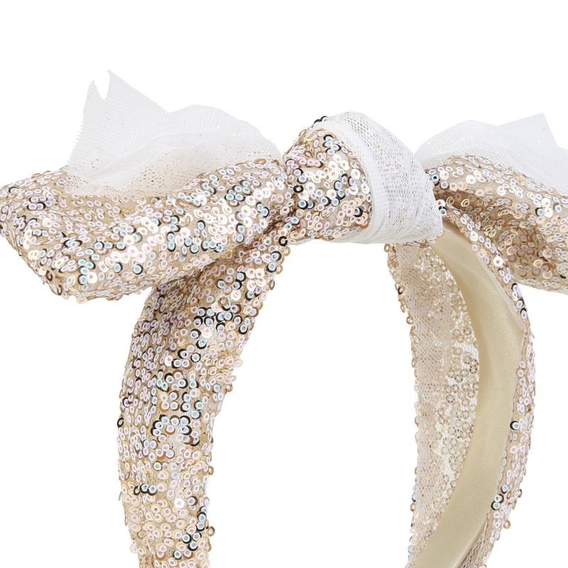 Serre-tête orné de sequins et noeud BILLIEBLUSH 
                    FILLE