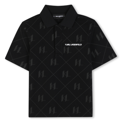 Polo manches courtes KARL LAGERFELD KIDS GARCON