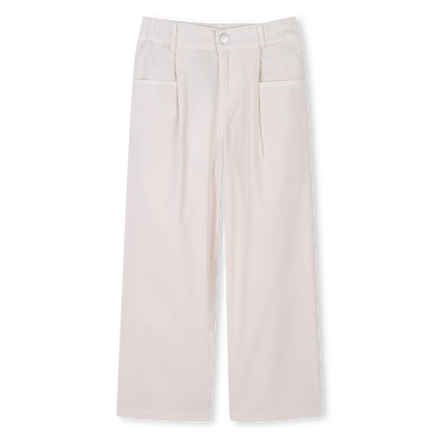 Pantalon évasé en popeline KENZO KIDS FILLE