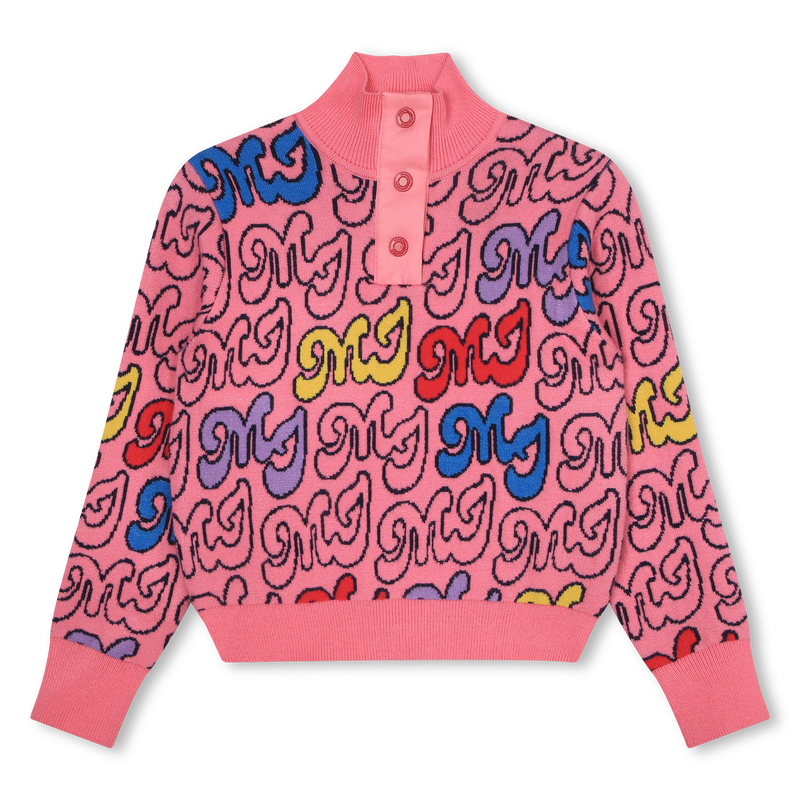 Pull en jacquard à col montant THE MARC JACOBS 
                    FILLE