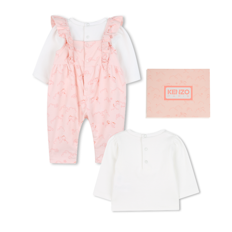 Ensemble tee-shirt + salopette KENZO KIDS 
                    FILLE
