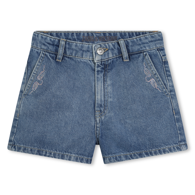 Short en jean avec strass ZADIG & VOLTAIRE 
                    FILLE