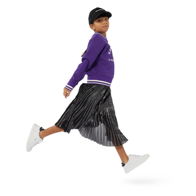 Jupe midi plissée KARL LAGERFELD KIDS FILLE