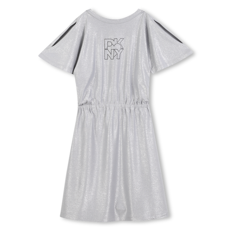 Robe en jersey pailleté argenté DKNY 
                    FILLE