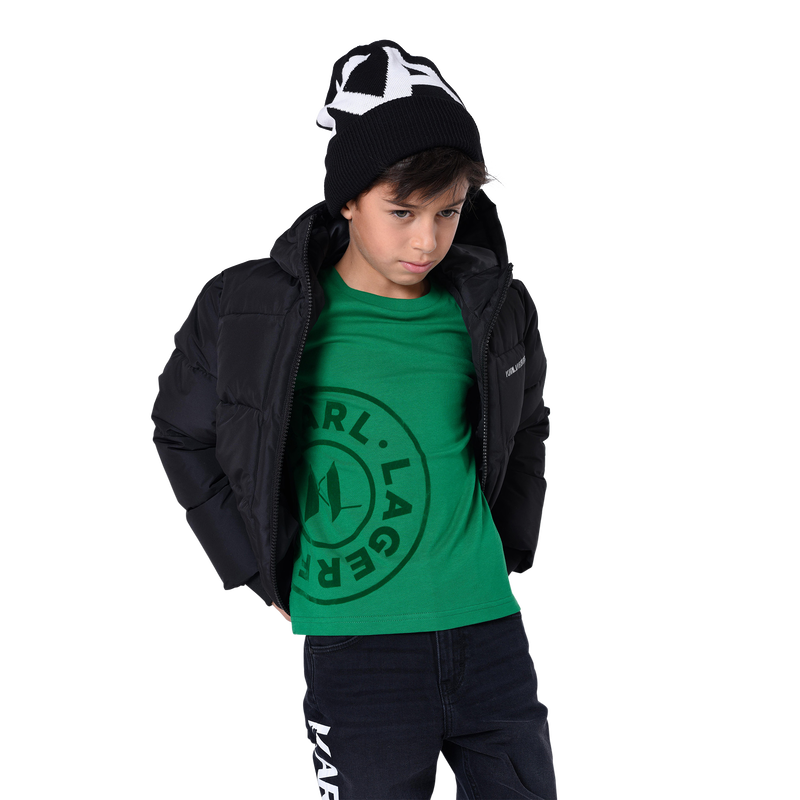Doudoune déperlante à capuche KARL LAGERFELD KIDS 
                    GARCON