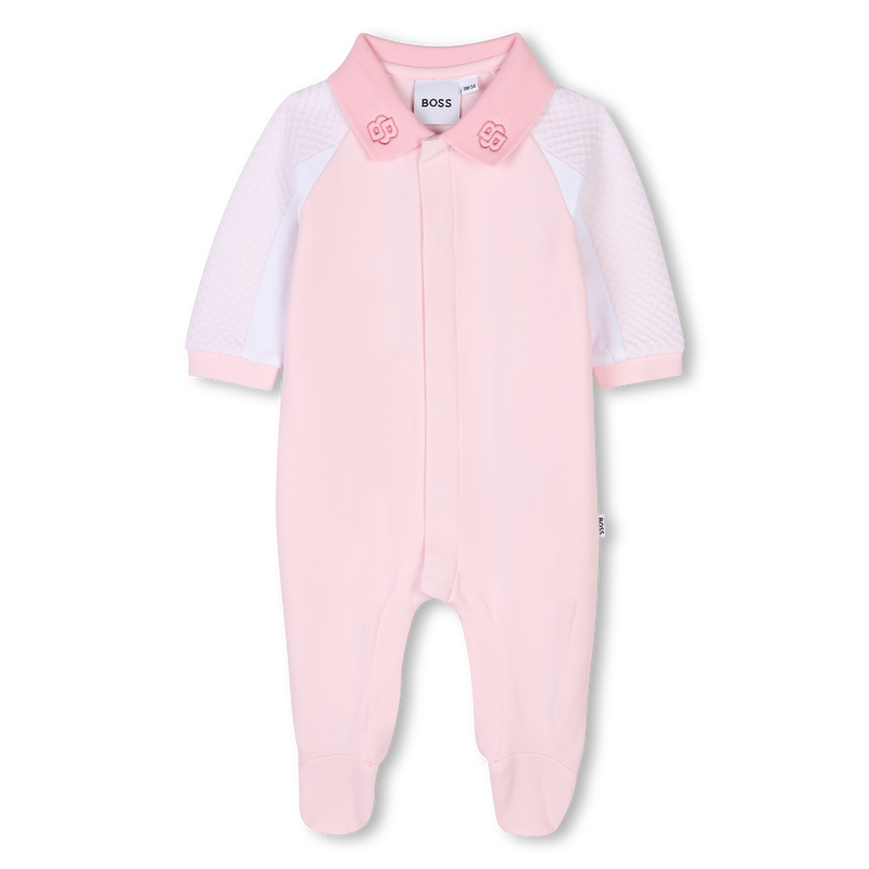 Pyjama col polo et d&eacute;coupes BOSS 
                        FILLE