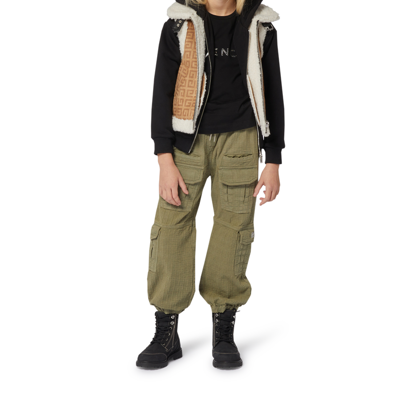 Cardigan zipp&eacute; &agrave; capuche GIVENCHY 
                        FILLE