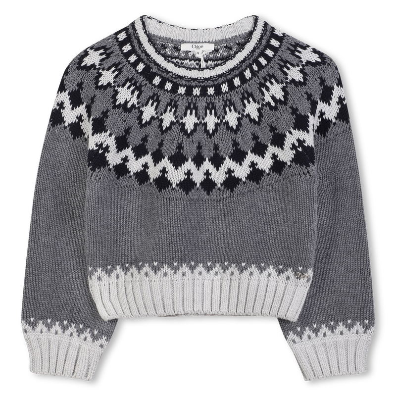 Pull col rond en tricot CHLOE 
                        FILLE
