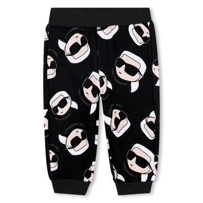 Pantalon en molleton gratté KARL LAGERFELD KIDS GARCON