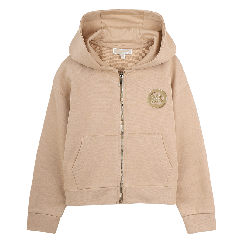SWEAT ZIPP&Eacute; &Agrave; CAPUCHE MICHAEL KORS 
                        FILLE
