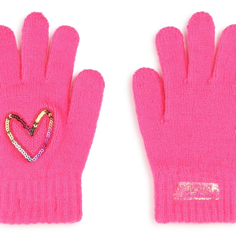 Gants avec coeur orné de sequins BILLIEBLUSH 
                    FILLE