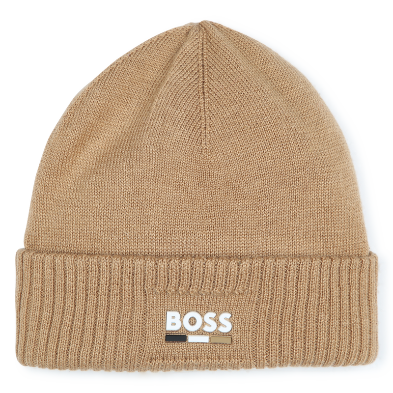 Bonnet tricoté à revers BOSS 
                    GARCON