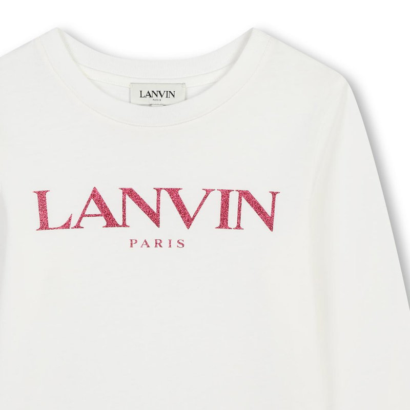 T-shirt avec sigle pailleté LANVIN 
                    FILLE