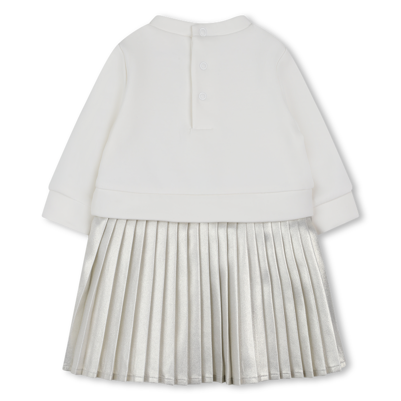 Robe manches longues bi-matières MICHAEL KORS 
                    FILLE