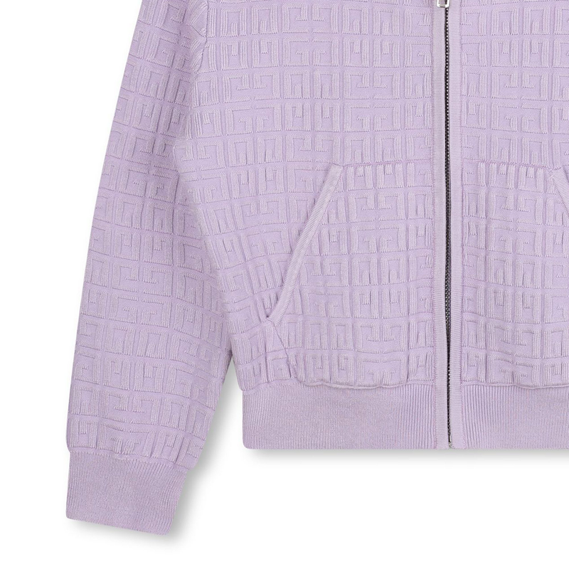 Cardigan à capuche en tricot GIVENCHY 
                    FILLE