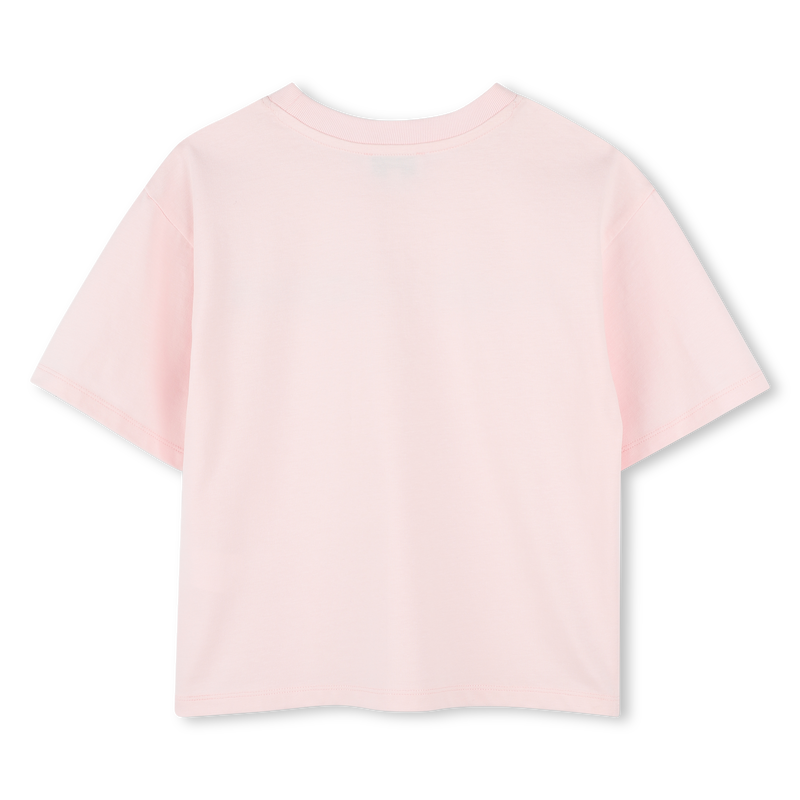 T-shirt en coton avec strass THE MARC JACOBS 
                    FILLE