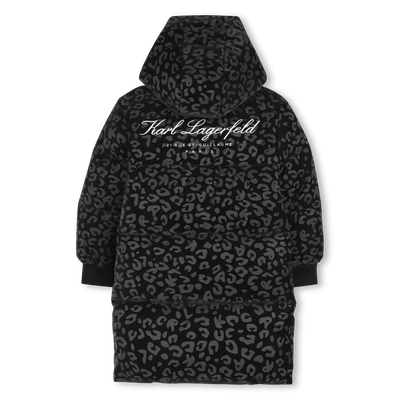 Doudoune longue à capuche KARL LAGERFELD KIDS FILLE