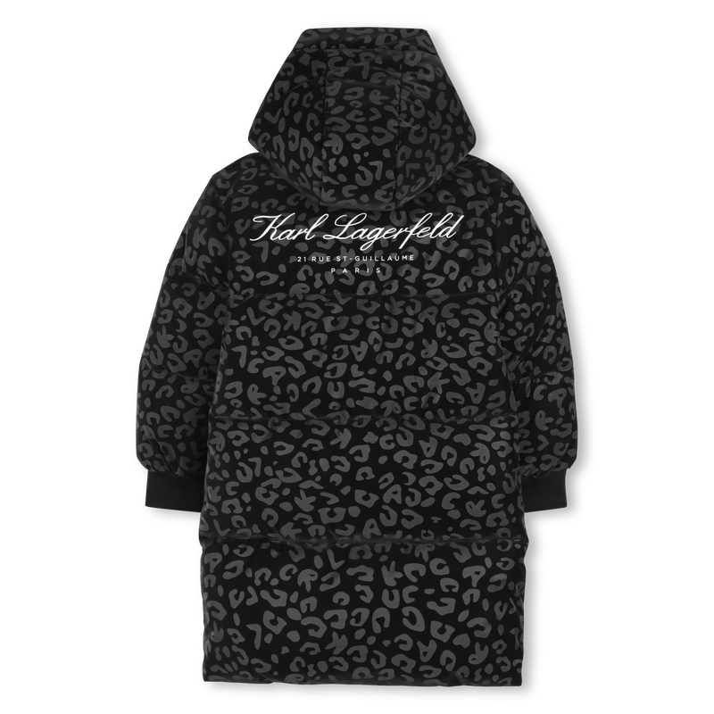 Doudoune longue à capuche KARL LAGERFELD KIDS 
                    FILLE