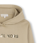 Robe &agrave; capuche en molleton MICHAEL KORS 
                    FILLE