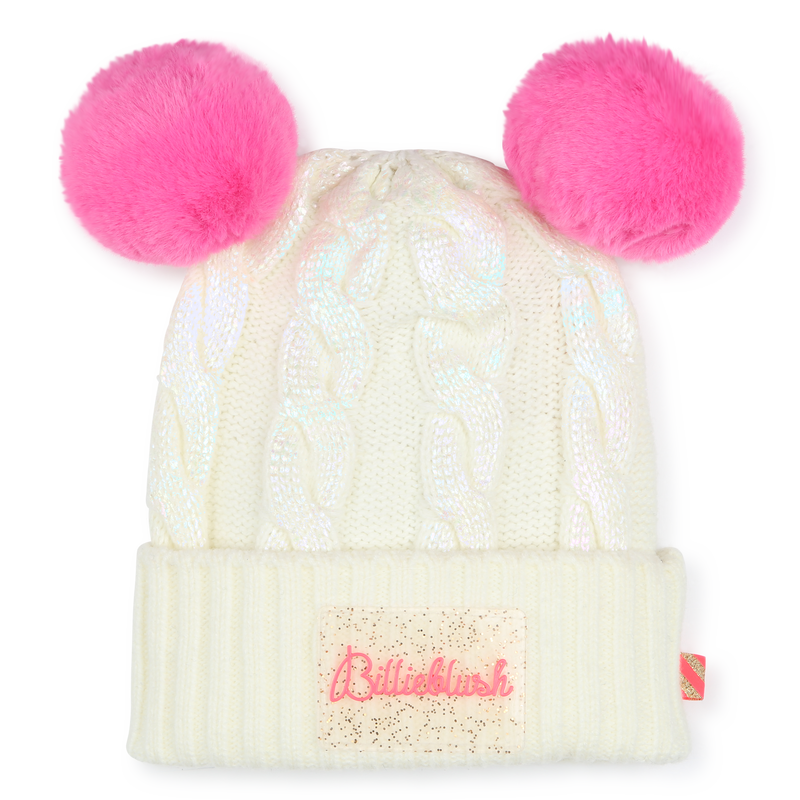 Bonnet à pompons avec torsades BILLIEBLUSH 
                    FILLE