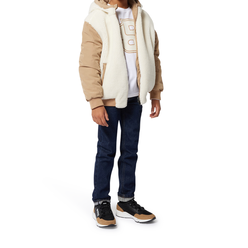 Blouson &agrave; capuche r&eacute;versible BOSS 
                        GARCON