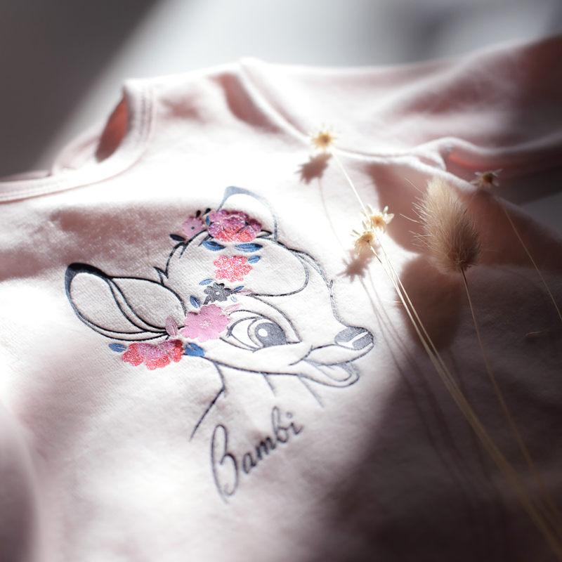 Pyjama en velours avec imprimé CARREMENT BEAU 
                    FILLE