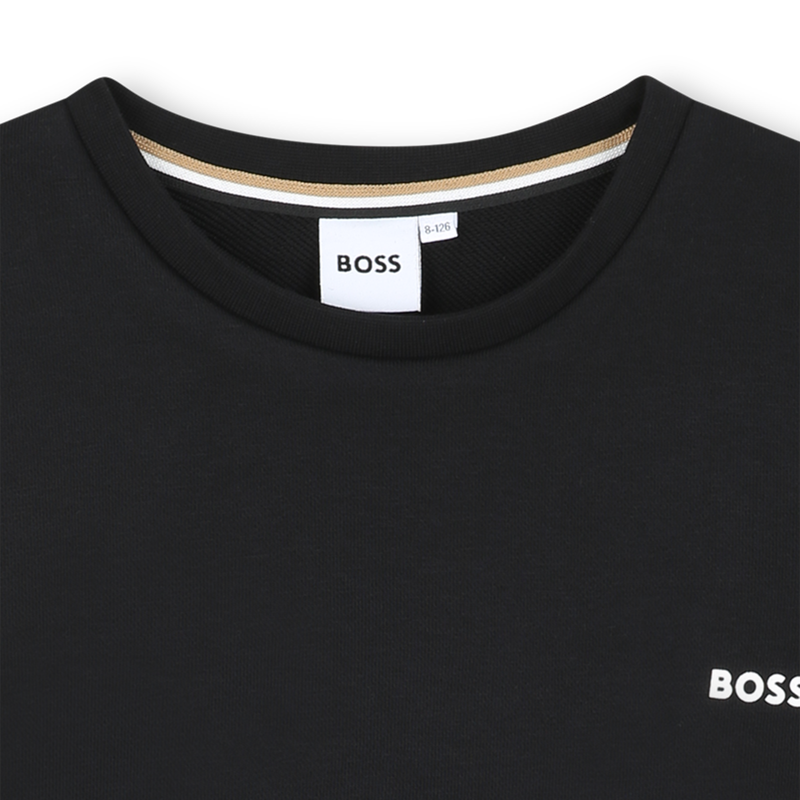 Sweat-shirt col rond uni BOSS 
                    GARCON
