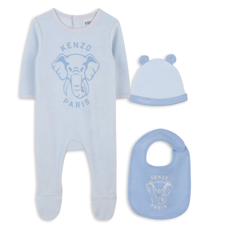 Ensemble pyjama + bonnet + bavoir KENZO KIDS 
                    UNISEXE