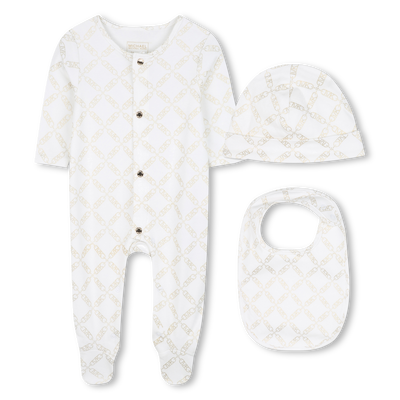 Ensemble pyjama bavoir et bonnet MICHAEL KORS FILLE
