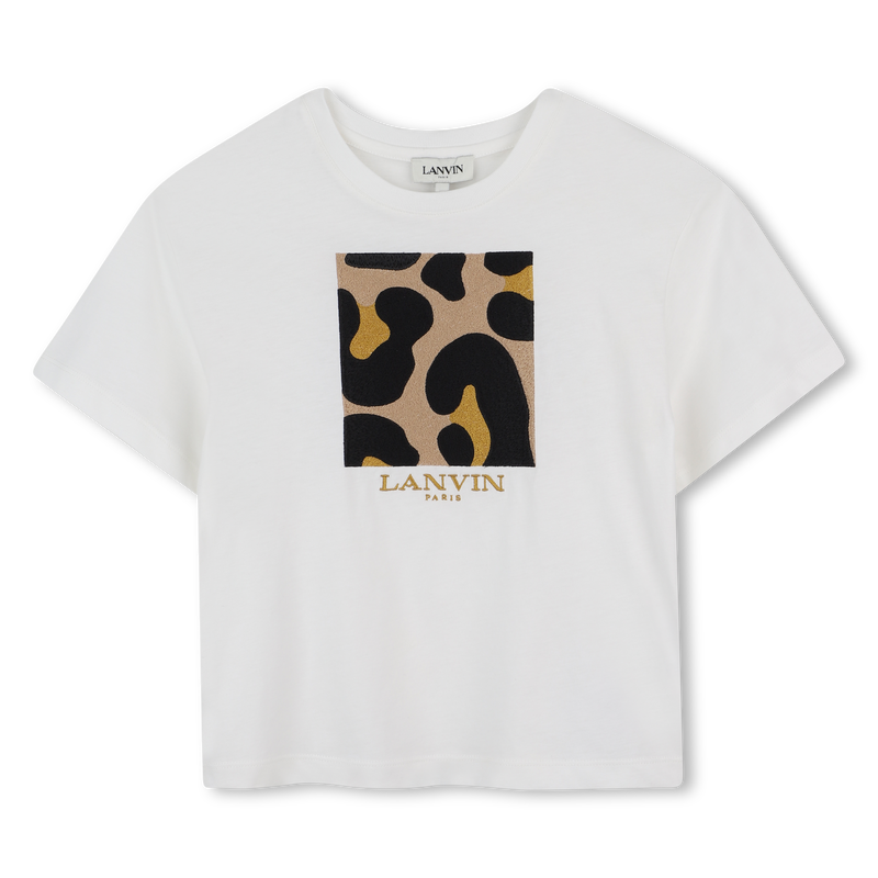 Tee-shirt imprimé à manches courtes LANVIN 
                    FILLE