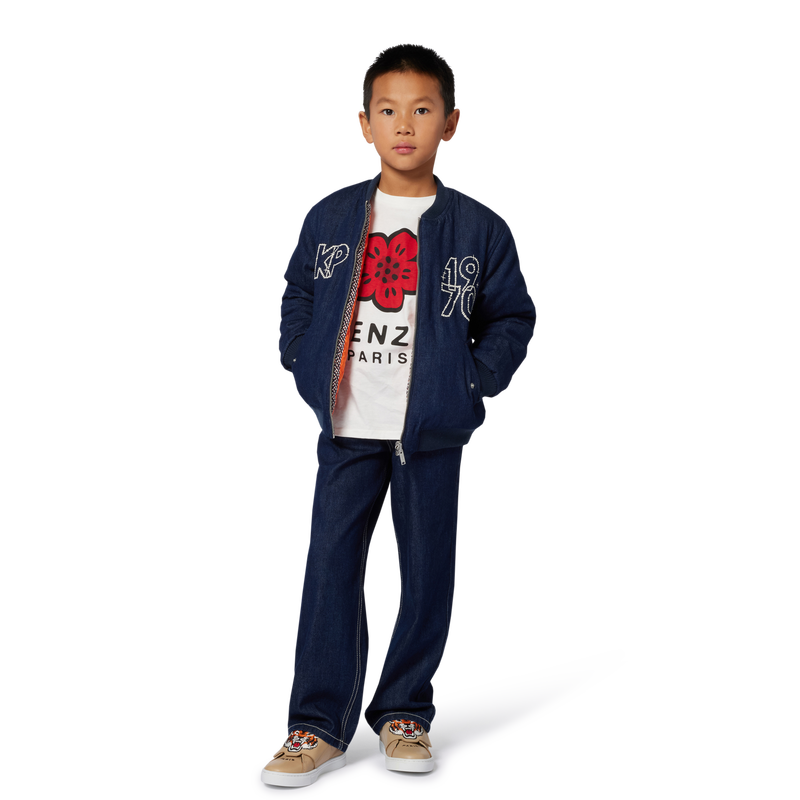 Tee-shirt &agrave; manches longues en jersey KENZO KIDS 
                        UNISEXE