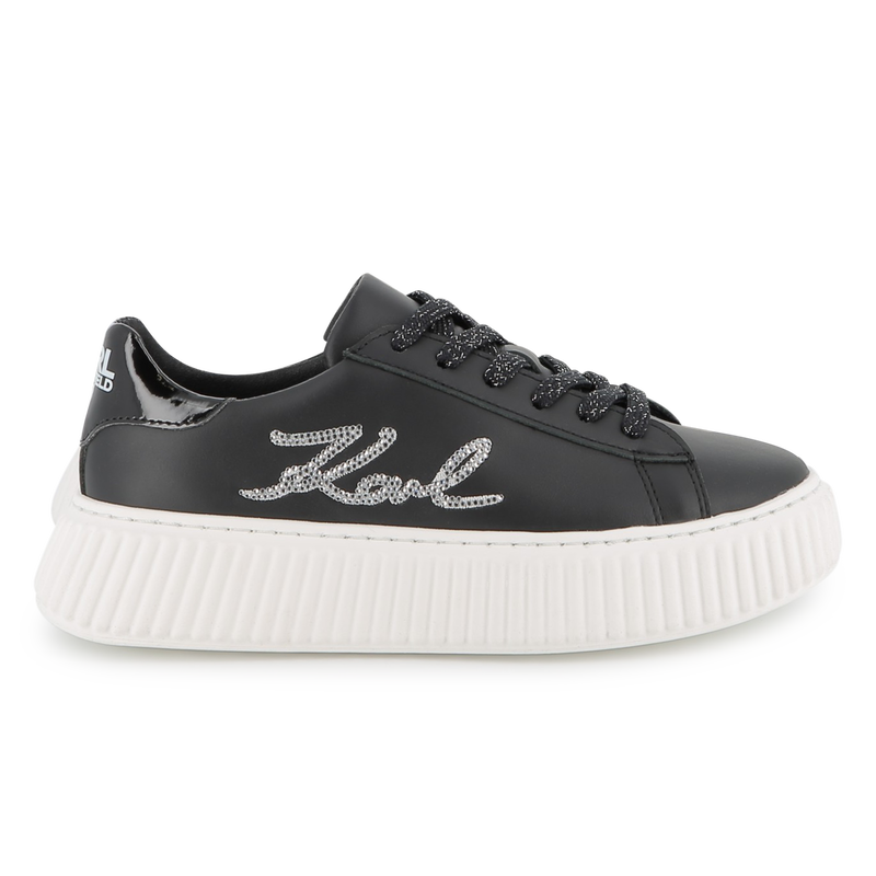 Baskets basse à lacets KARL LAGERFELD KIDS 
                    FILLE