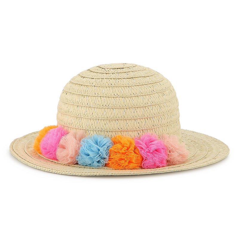 Capeline iris&eacute;e &agrave; pompons BILLIEBLUSH 
                        FILLE