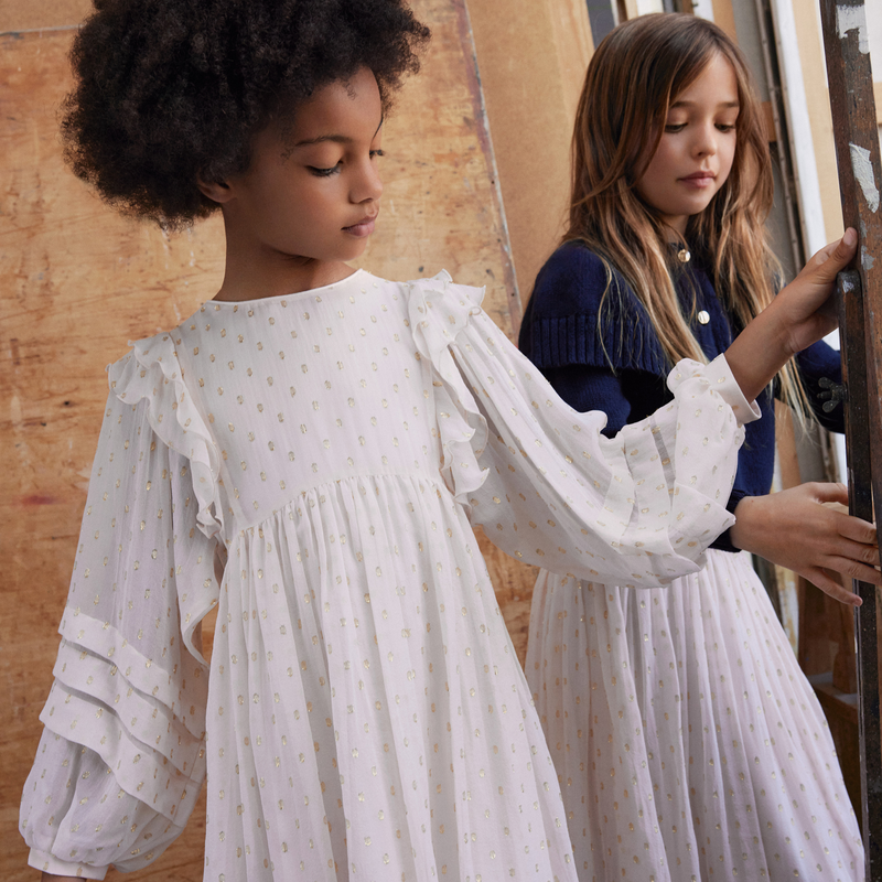 Jupe longue en soie CHLOE 
                        FILLE