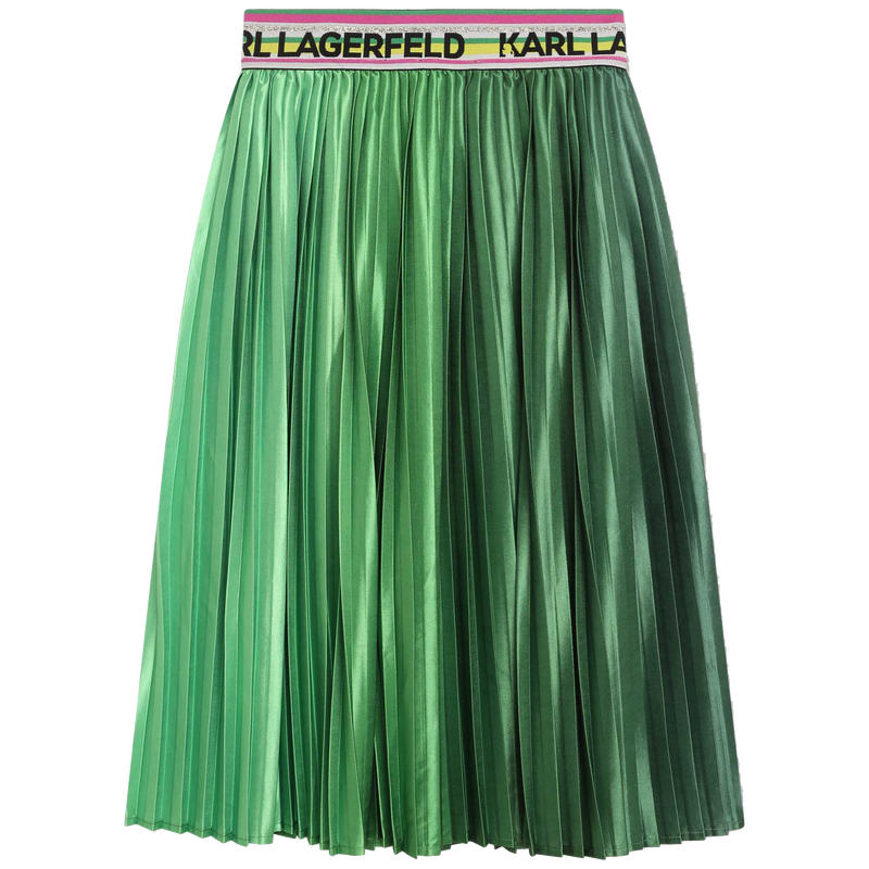 Jupe plissée taille élastiquée KARL LAGERFELD KIDS 
                    FILLE