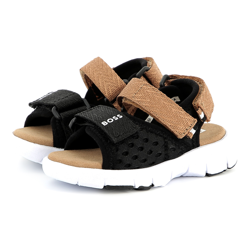 Sandales &agrave; fermeture par bandes auto agrippantes BOSS 
                        GARCON