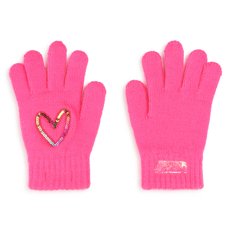 Gants avec coeur orné de sequins BILLIEBLUSH 
                    FILLE