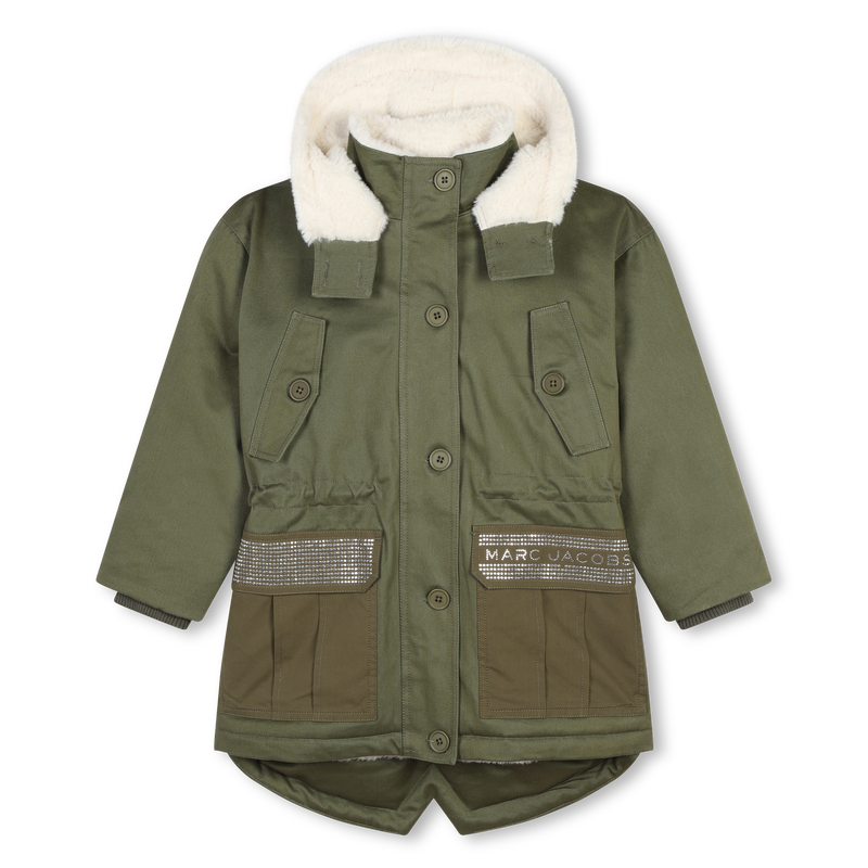 Parka à capuche avec poches THE MARC JACOBS 
                    FILLE