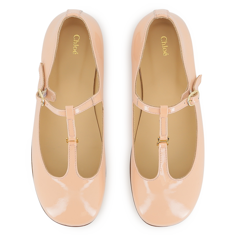 Ballerines en cuir de vache CHLOE 
                    FILLE