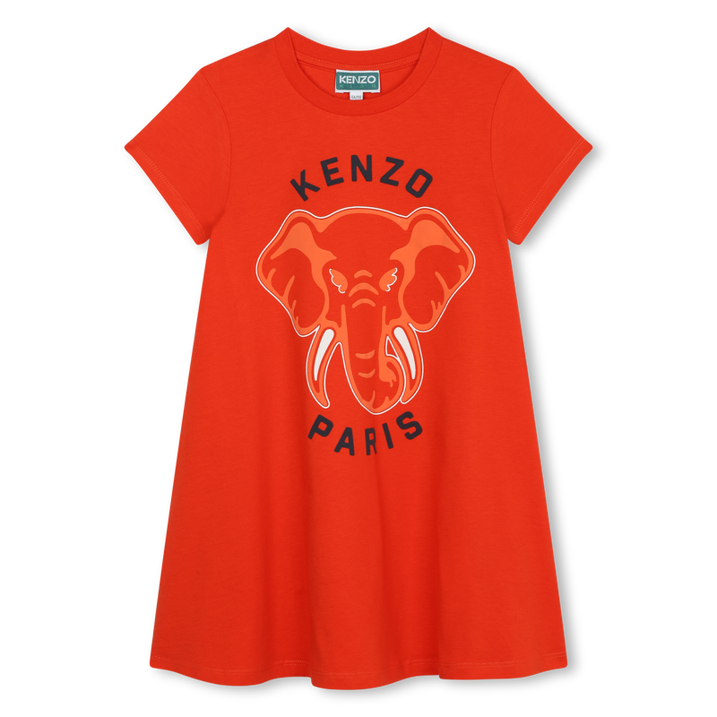 Robe à manches courtes coton KENZO KIDS 
                    FILLE